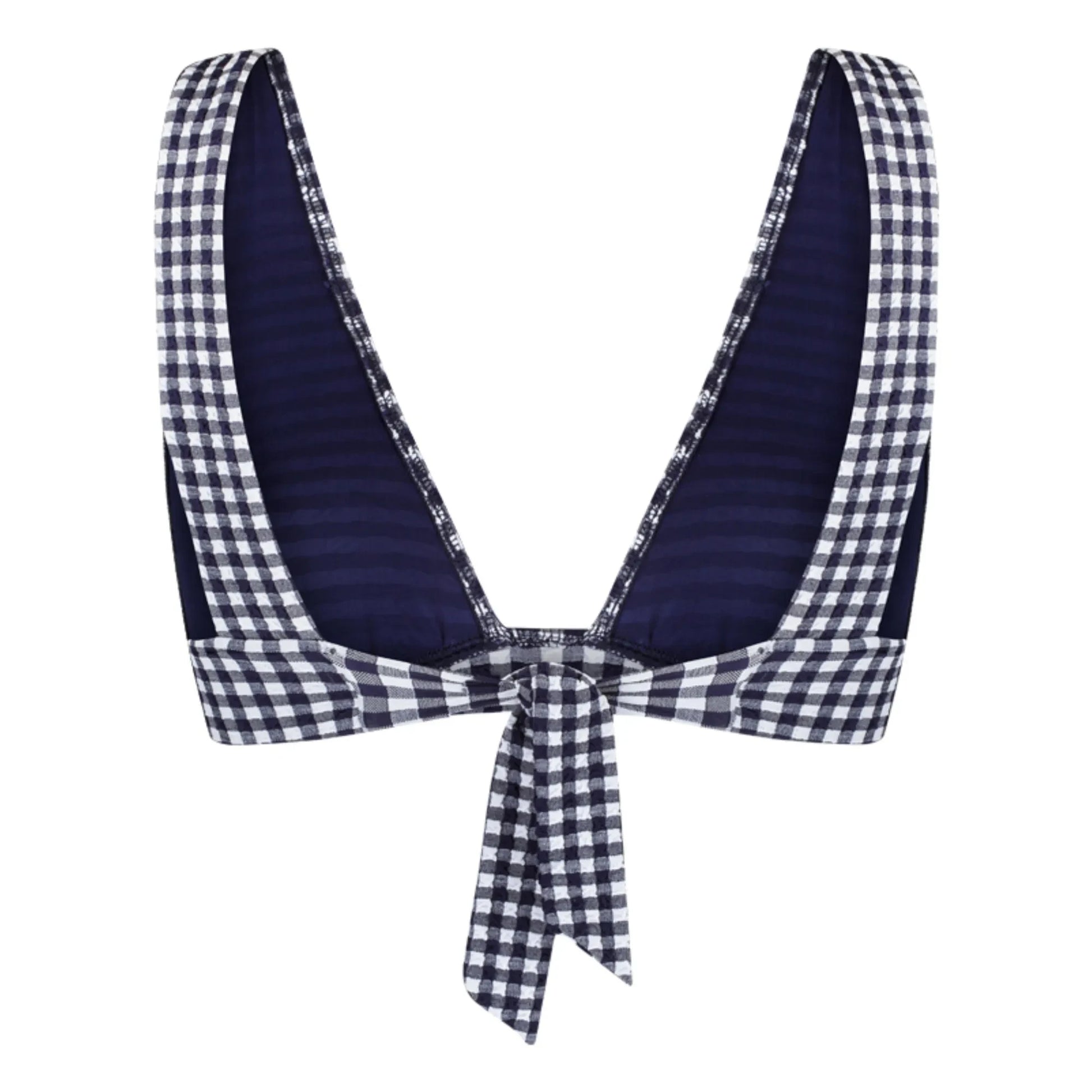 Anja Paris - L'Ensorcelant Vichy bikini top | Navy blue