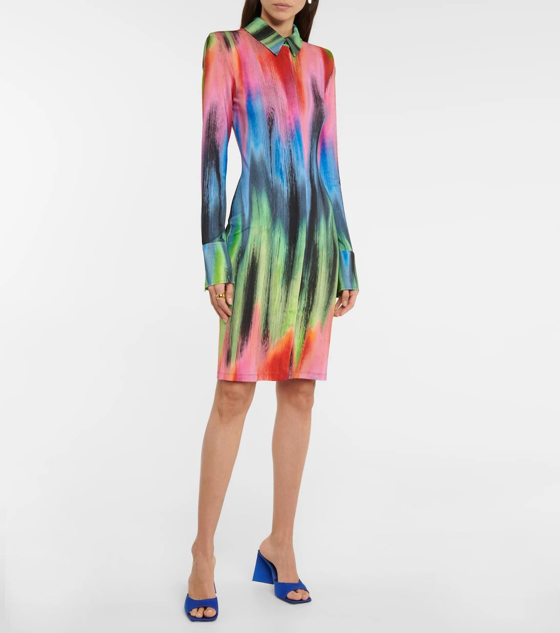 The Attico - Elton printed shirt dress