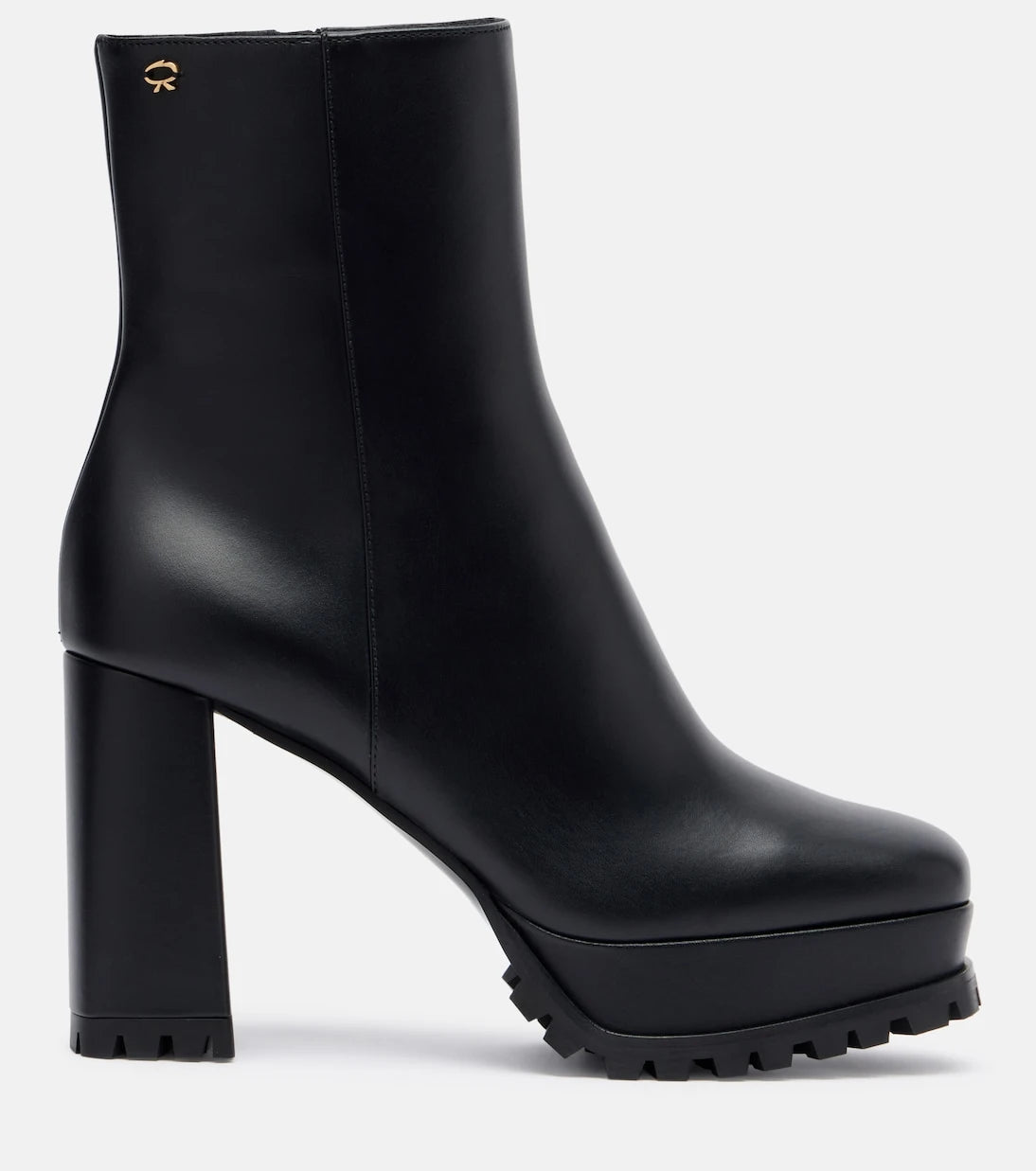 Gianvito Rossi - Leather platform ankle boots