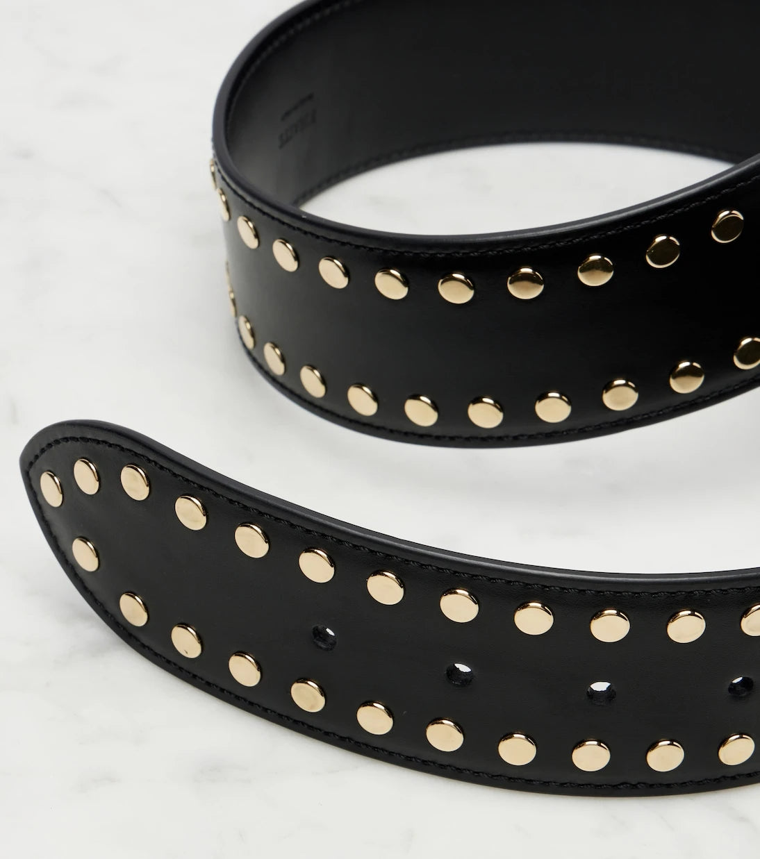 Khaite - Theo studded leather belt