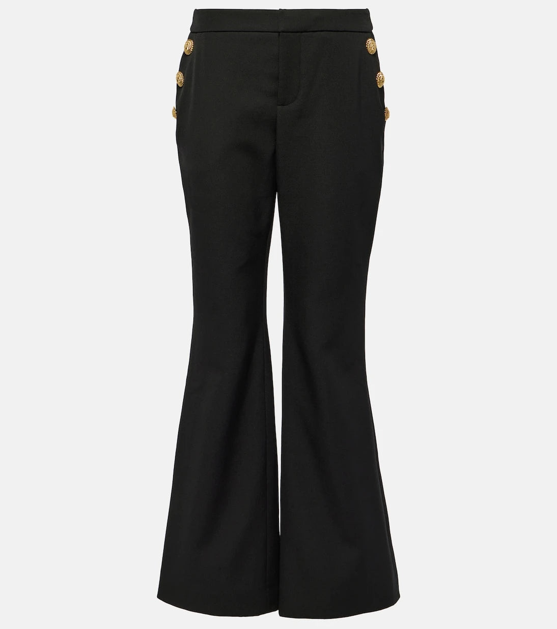Balmain - Virgin wool flared pants