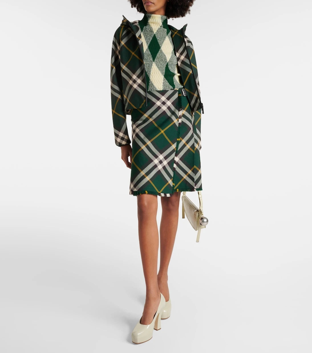 Burberry - سترة أرجيل من القطن والحرير