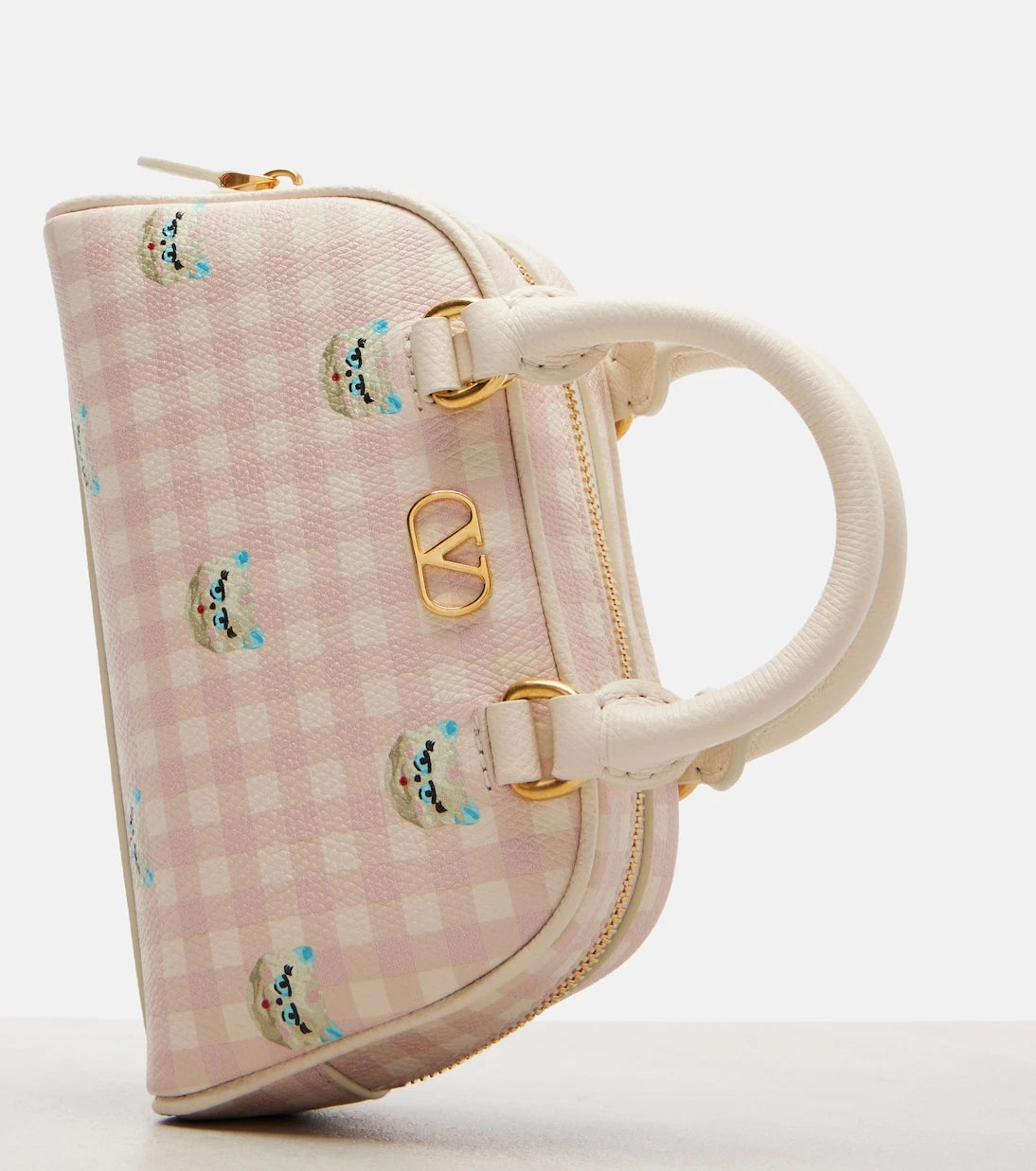 Valentino Garavani - Gingham leather tote bag