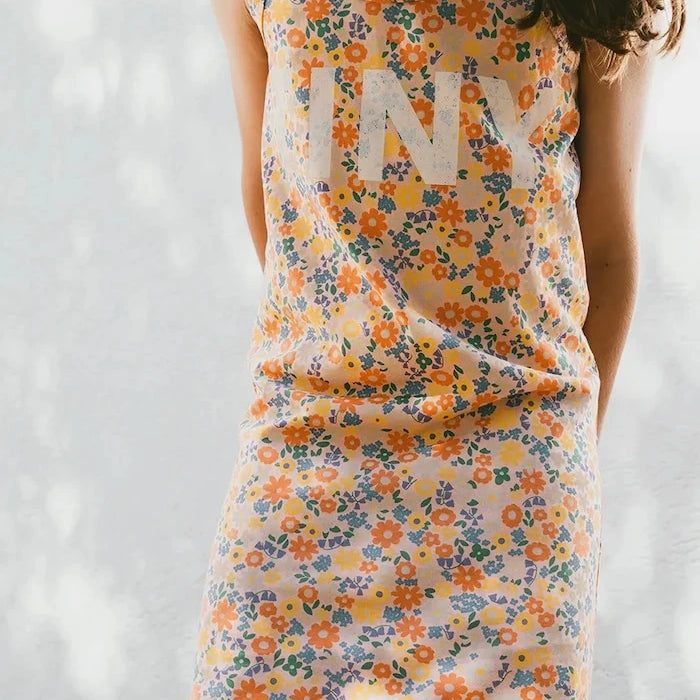 Tinycottons GARDEN DRESS Çocuk Pamuklu Elbise