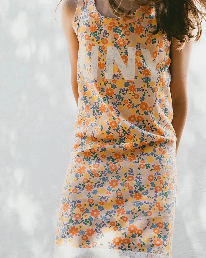 Tinycottons GARDEN DRESS Çocuk Pamuklu Elbise