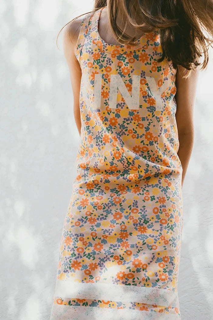 Tinycottons GARDEN DRESS Çocuk Pamuklu Elbise