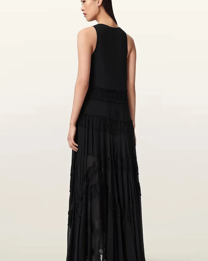 AllSaints Asimetrik Viskon Elbise DORINA