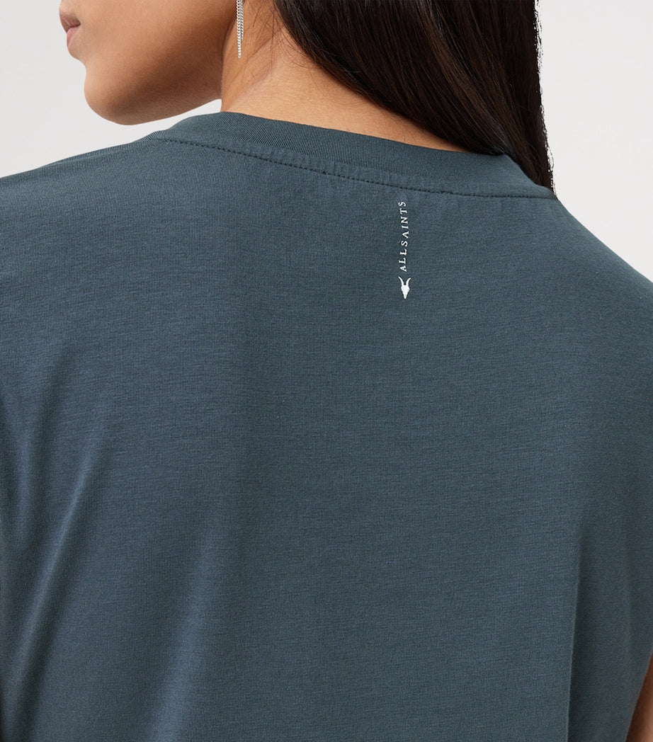 AllSaints Blue Ruched West Tank Top