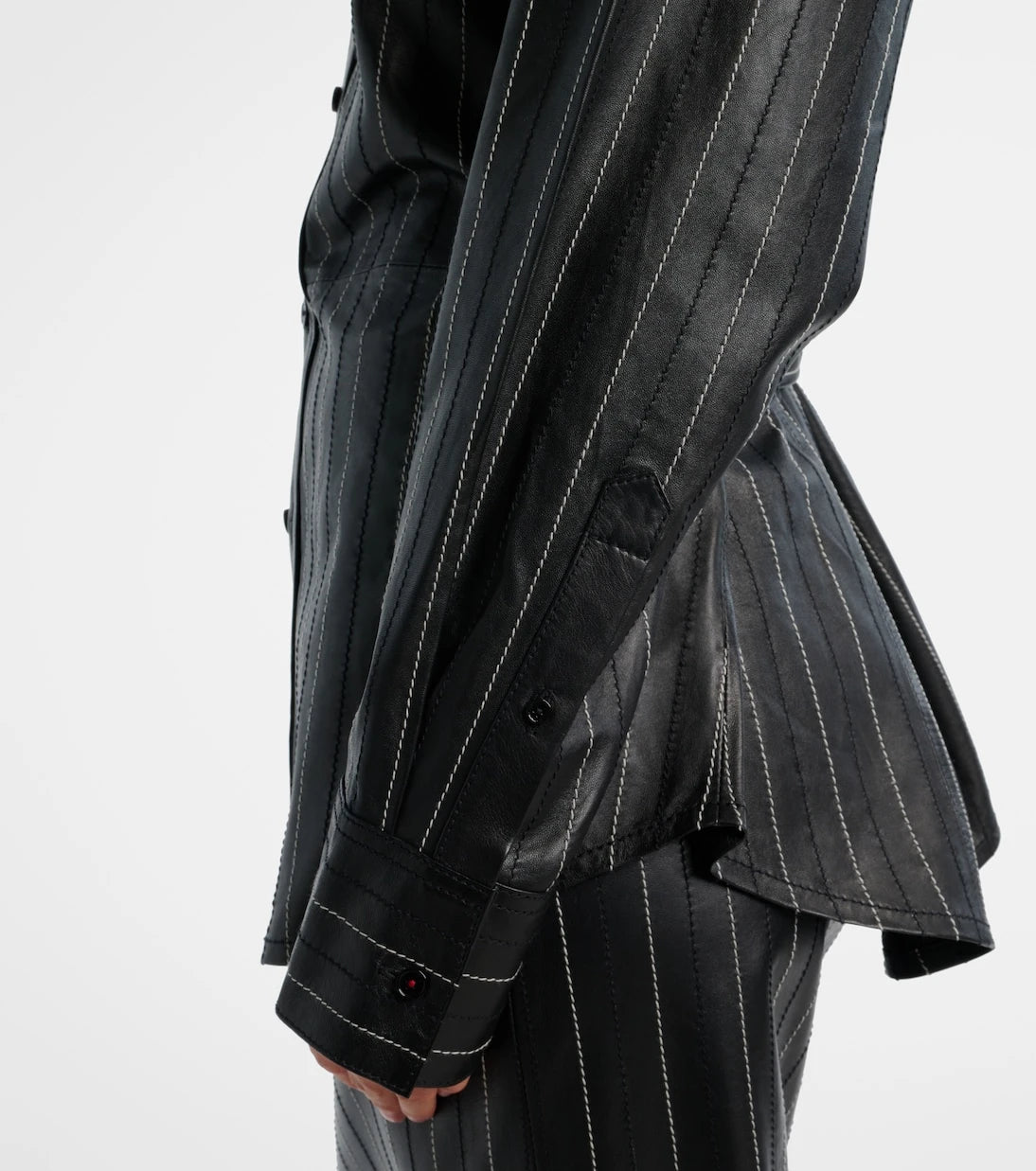 Victoria Beckham - Belted leather jacket