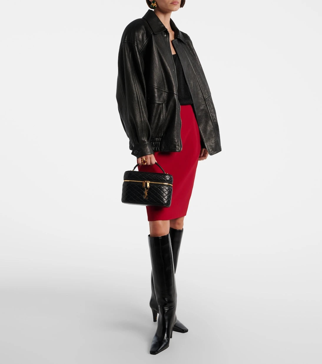 Saint Laurent - Gaby Large leather vanity bag