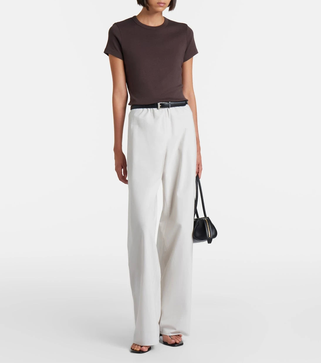 Vince - Colette cotton twill wide-leg pants