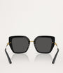 Black Acetate Butterfly Sunglasses