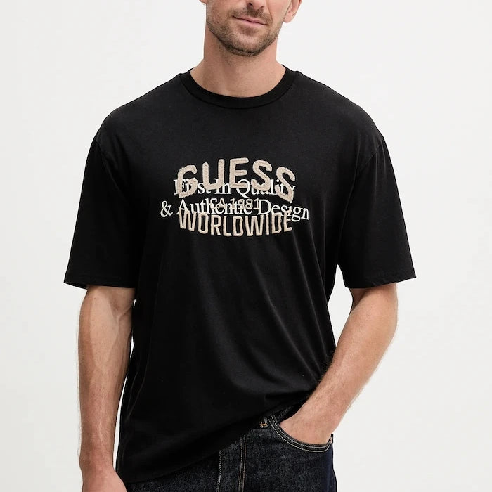 Guess WORLDWIDE Pamuklu Tişört