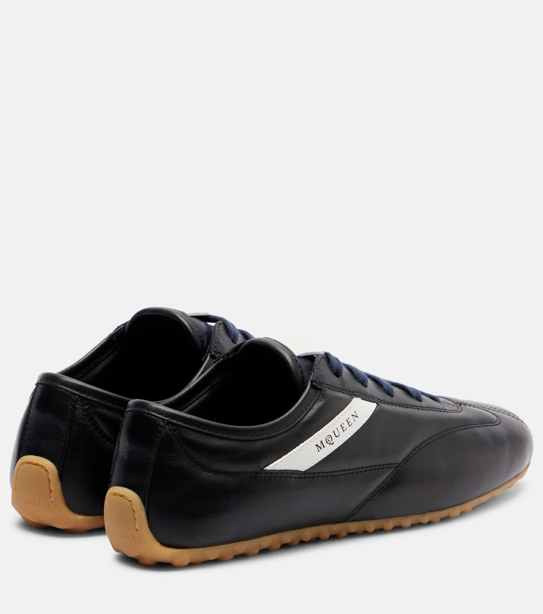 McQueen - Boxe leather sneakers