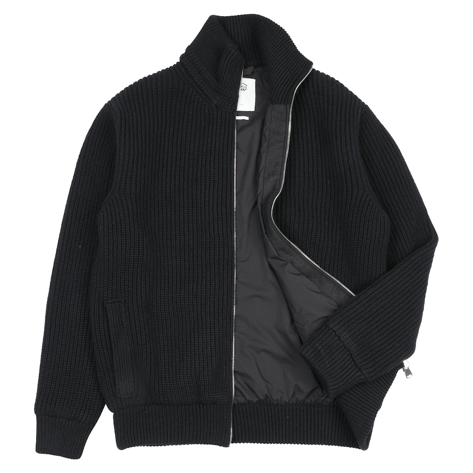 Valstar Black Cashmere Bomber Jacket