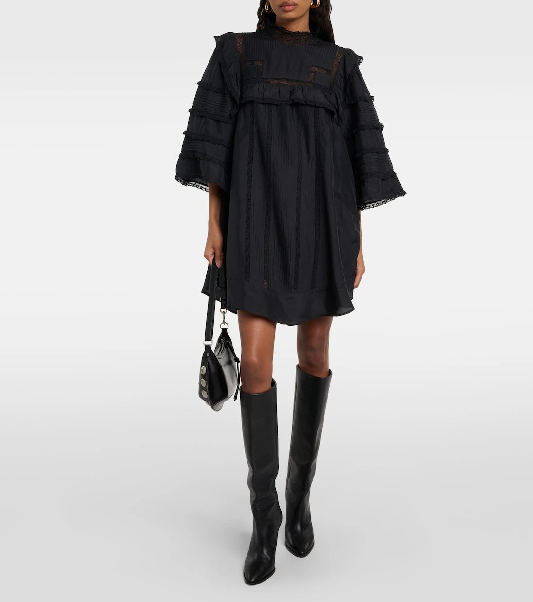 Isabel Marant - Zakae ruffle-trimmed silk minidress