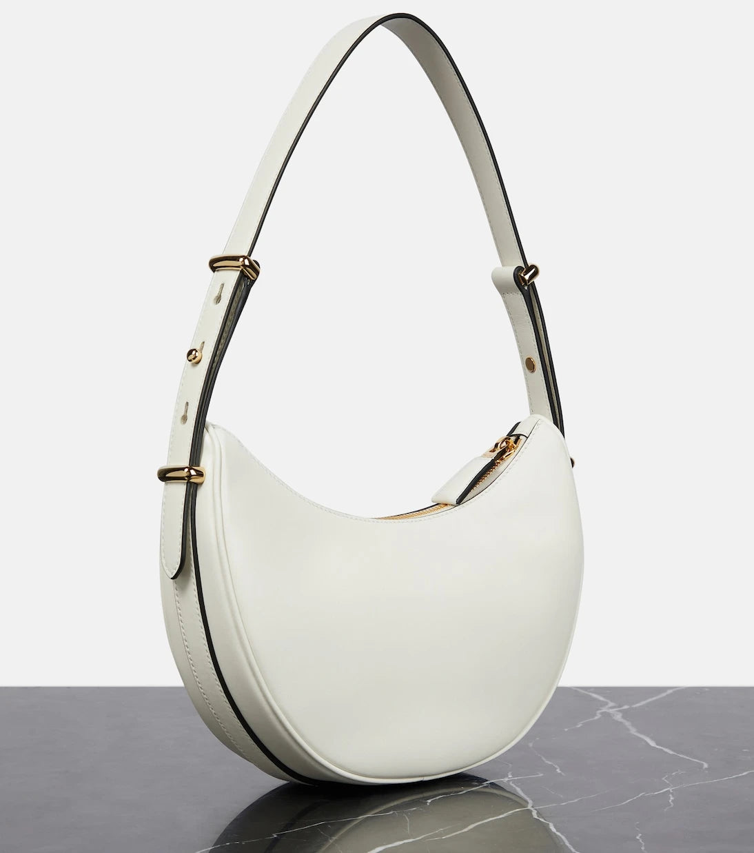 Prada - Arqué leather shoulder bag