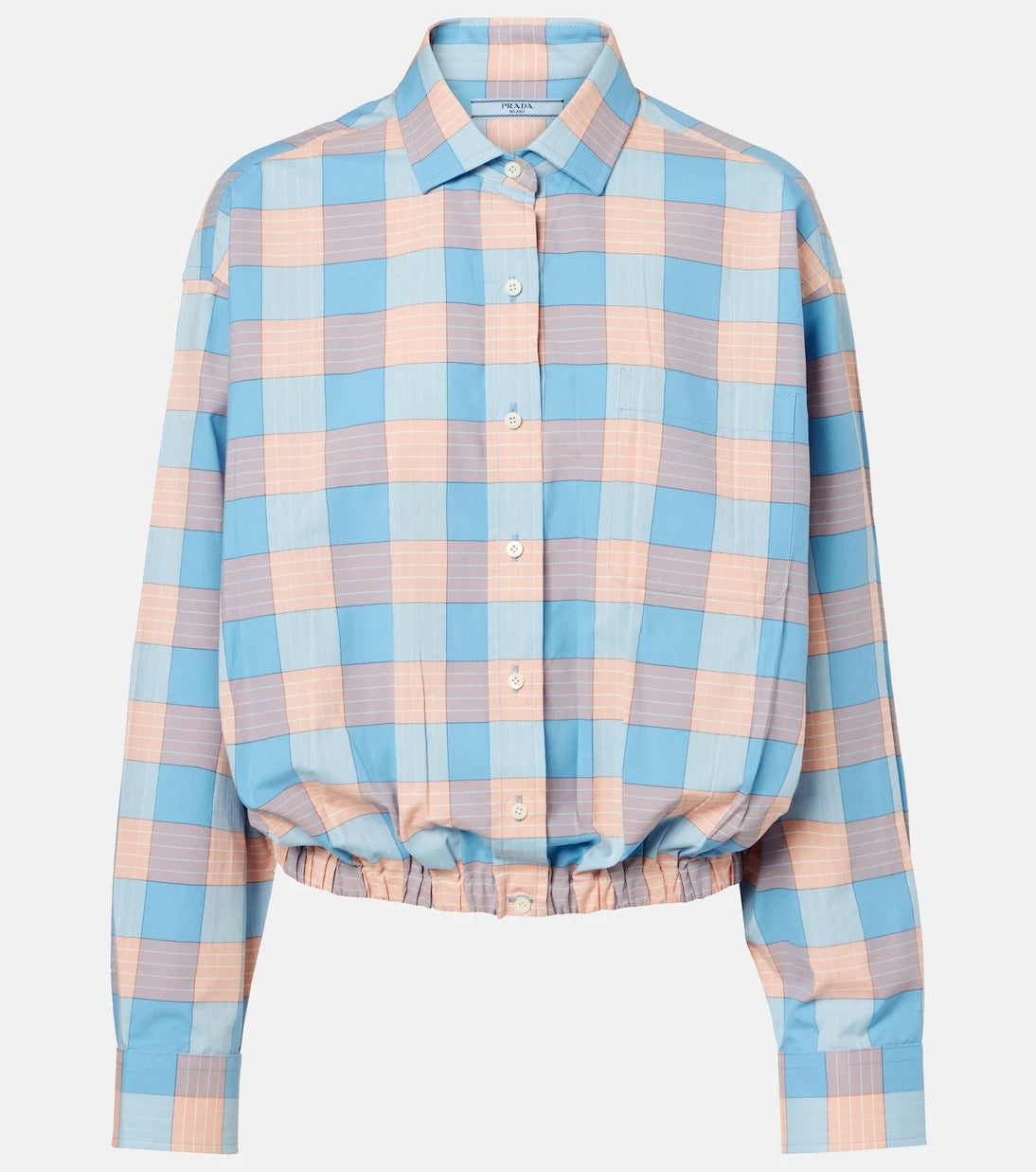 Prada - Checked cotton poplin shirt