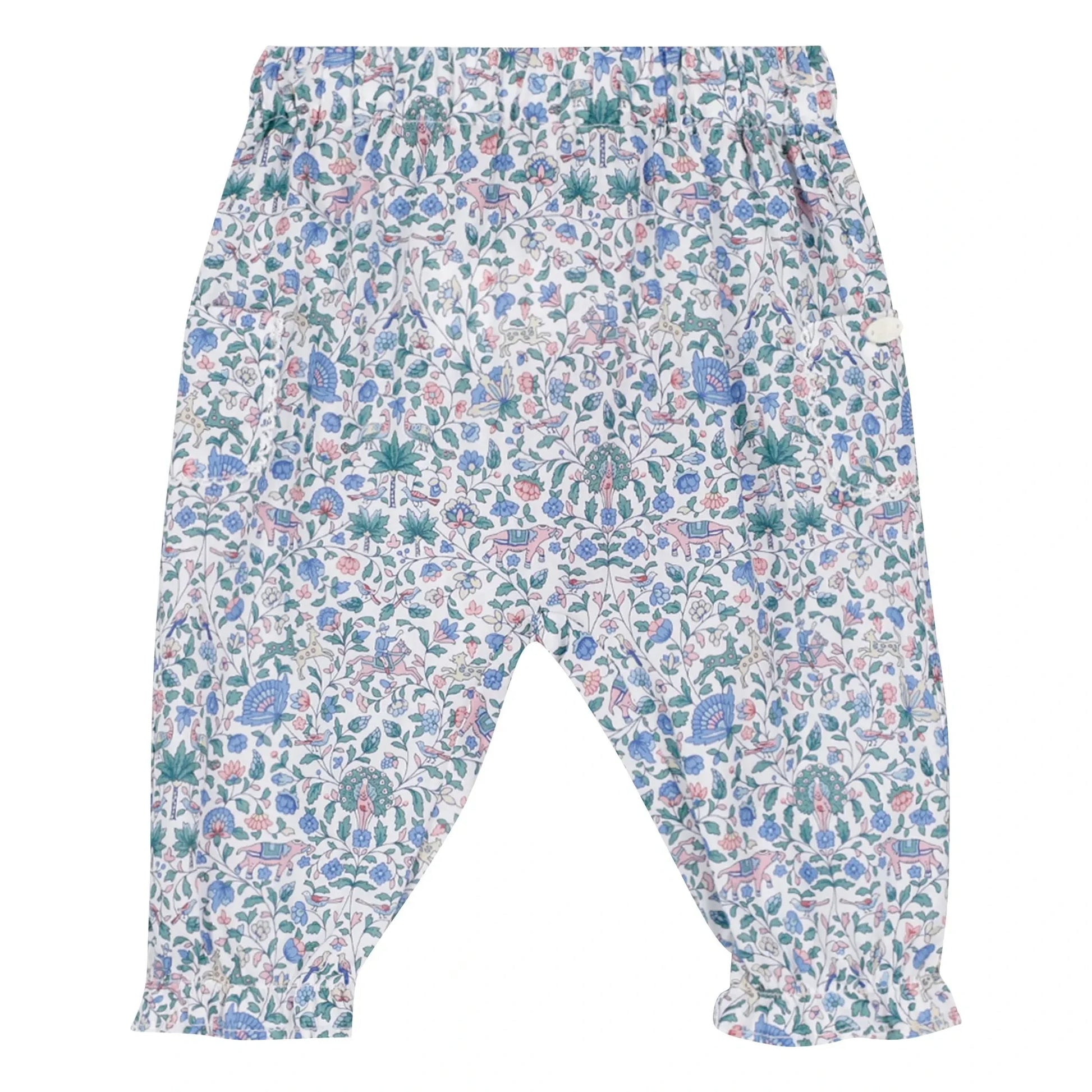 Tartine et Chocolat - Liberty Ruffle Pants | White