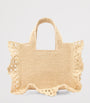 LOEWE Beige x Paula's Ibiza Raffia Font Tote Bag