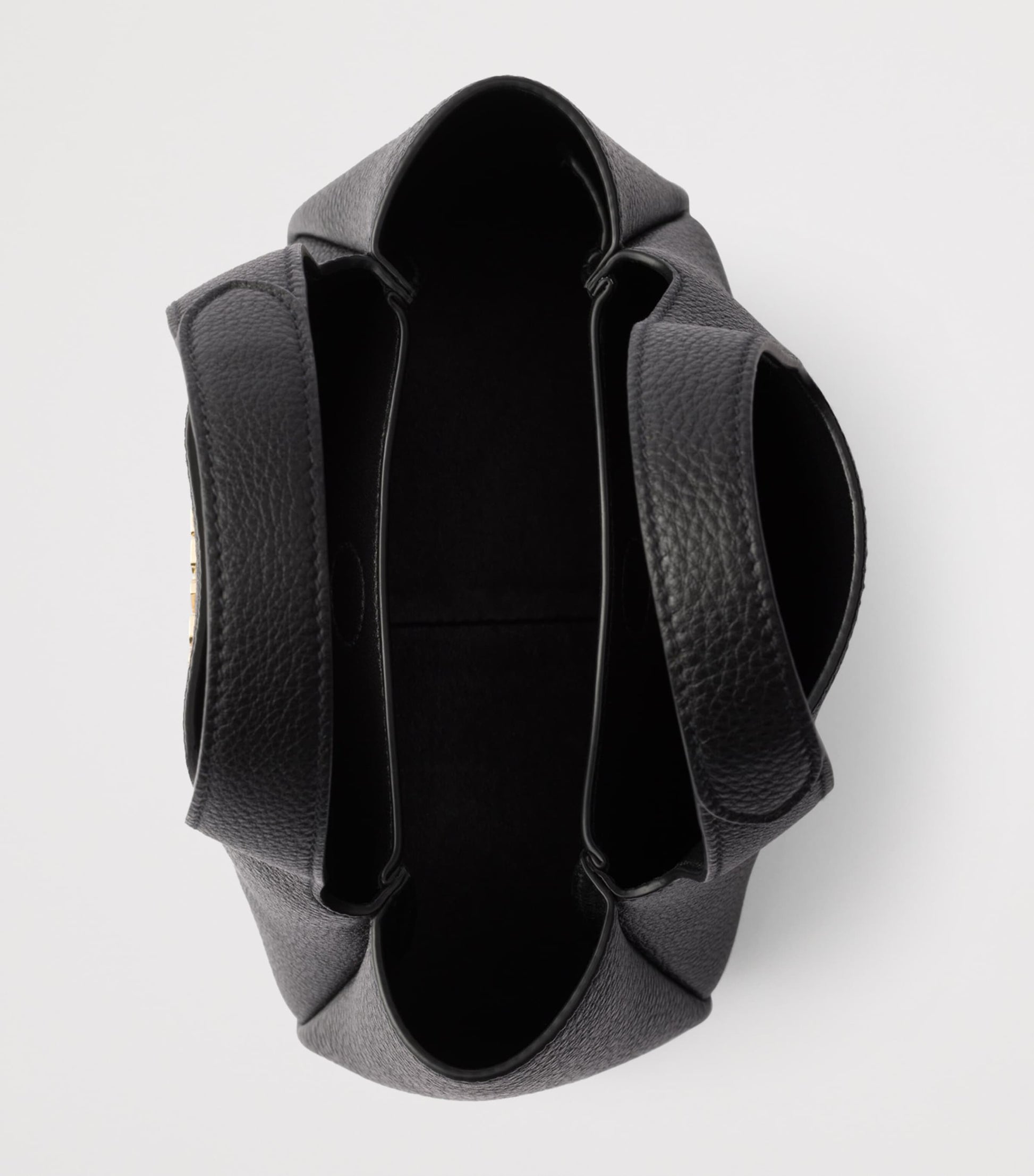 Black Mini Leather Top-Handle Bag