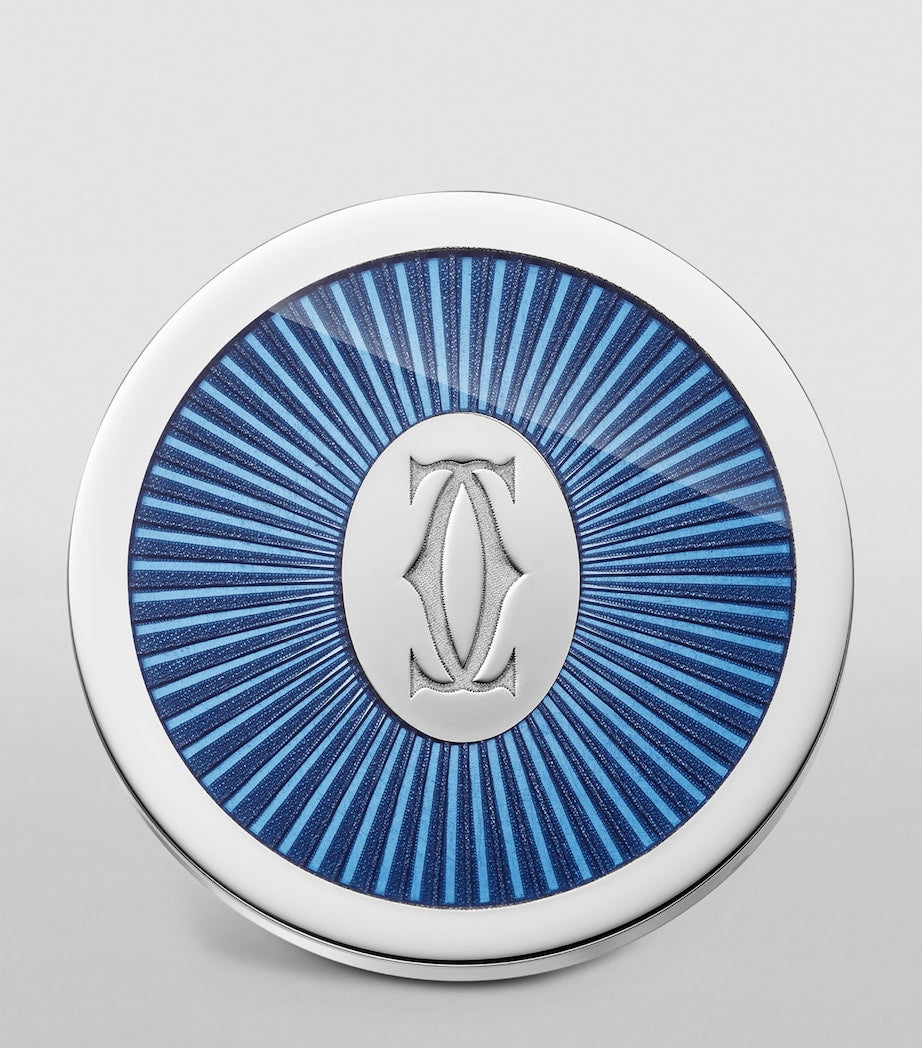 Sterling Silver Double C de Cartier Cufflinks