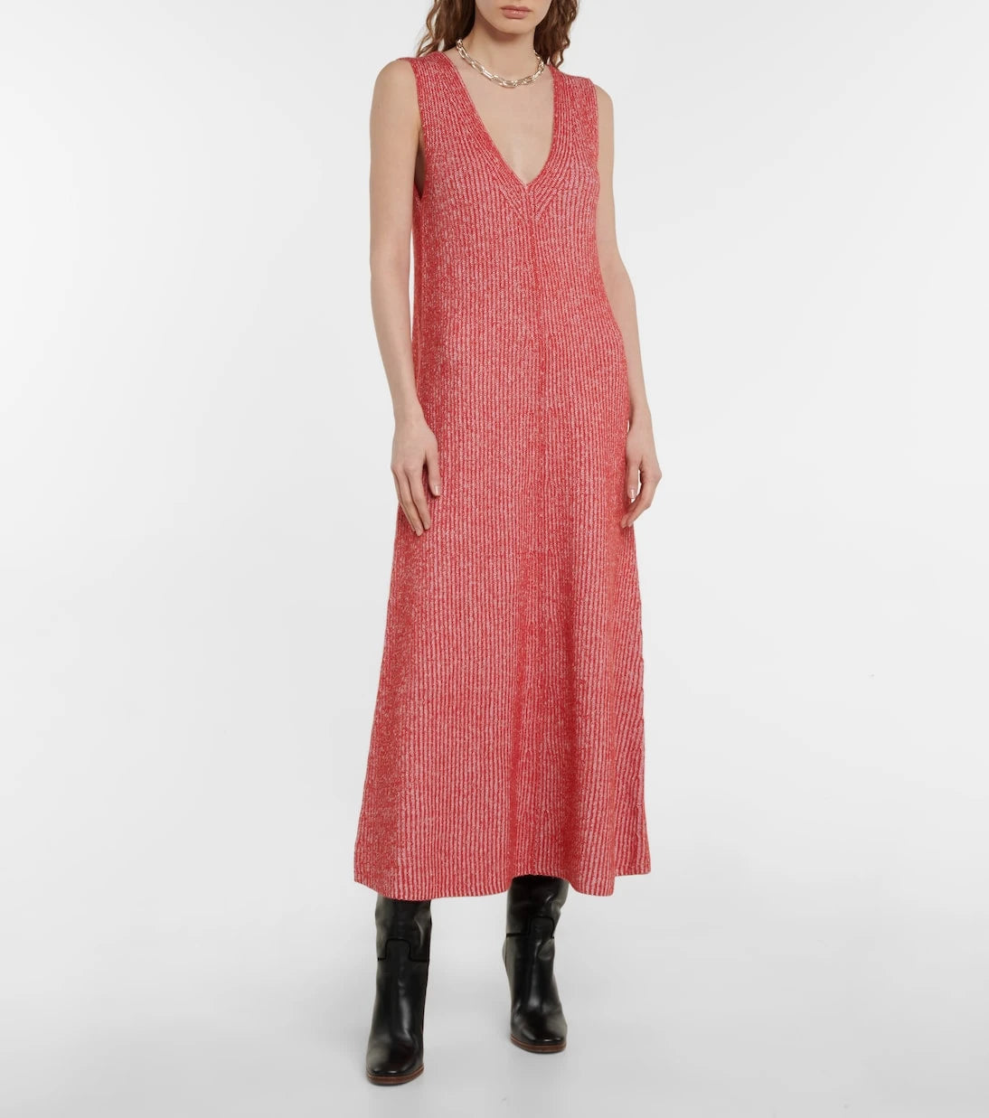 Joseph - Ribbed-knit cotton-blend midi dress