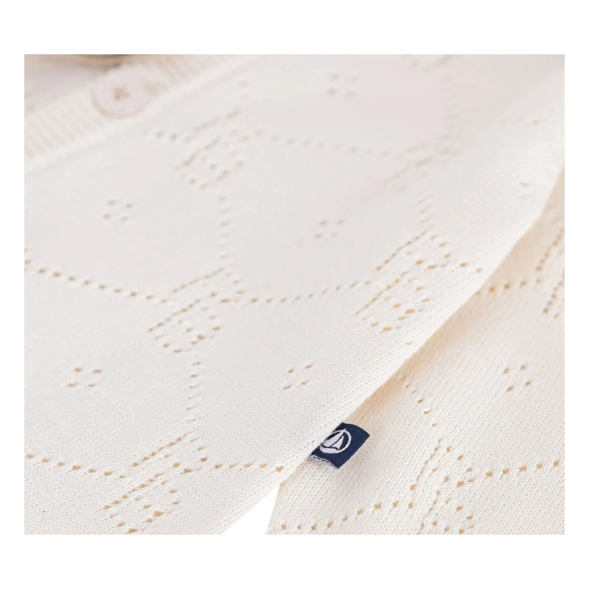Petit Bateau - Organic Cotton PB Openwork Jumpsuit | Ecru