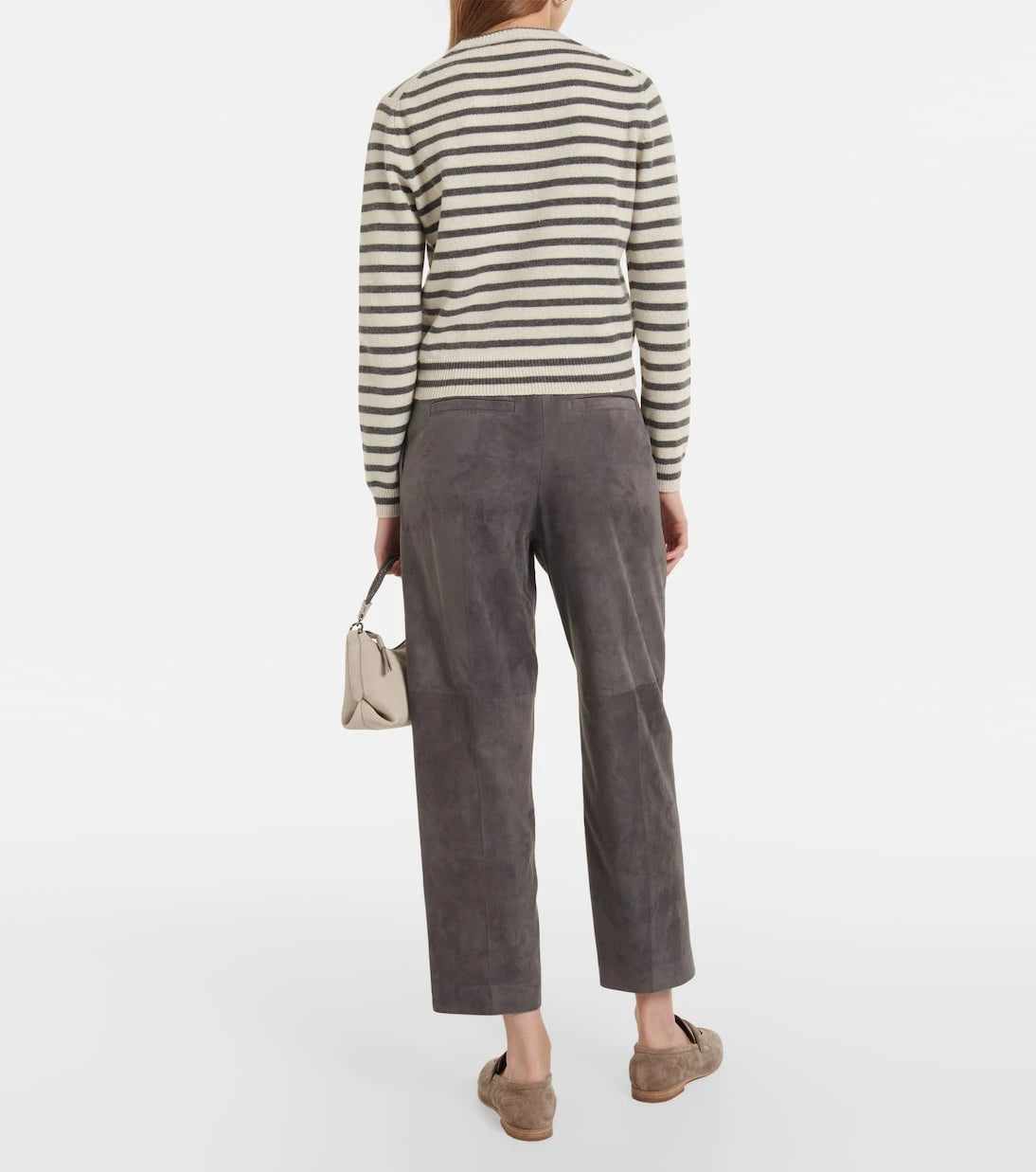 Brunello Cucinelli - Striped cashmere-blend sweater