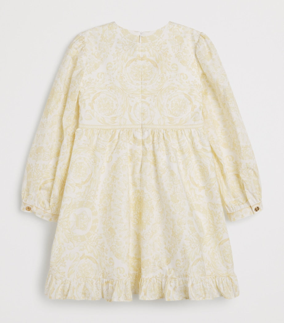 Versace Kids Cotton Poplin Barocco Dress (12 Months - 5 Years)