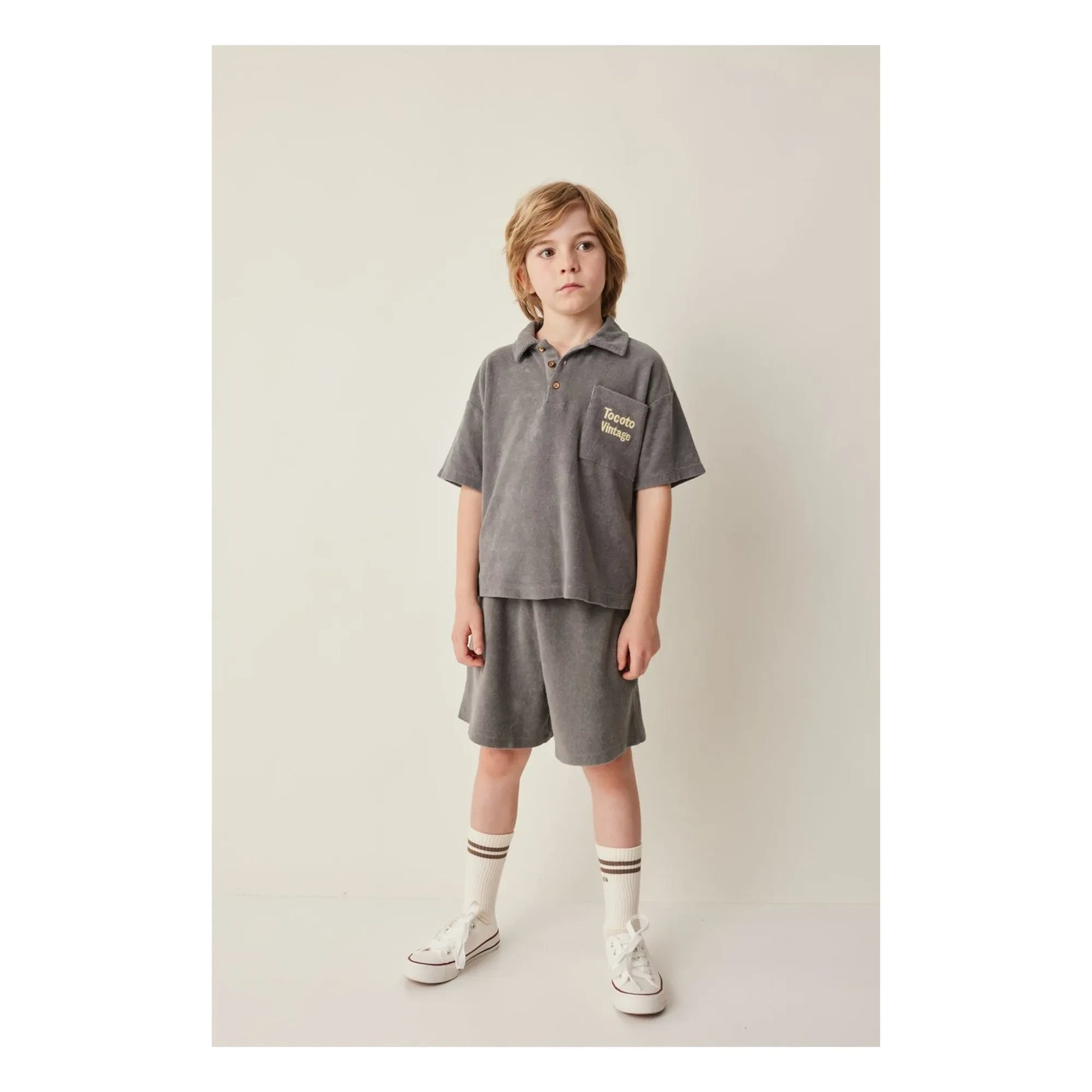 Tocoto Vintage - Sponge T-shirt | Charcoal grey