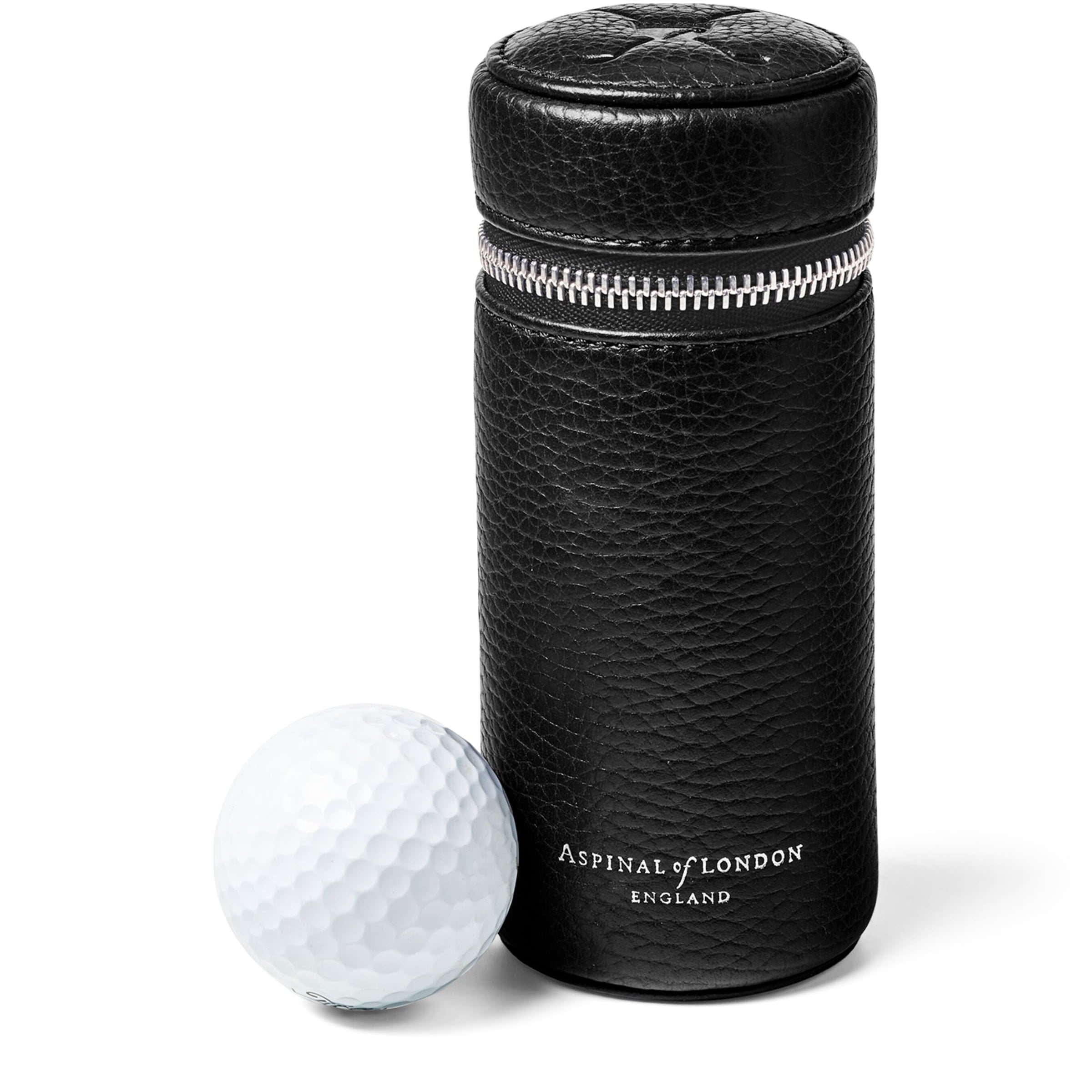 Aspinal Of London Leather Golf Ball Holder