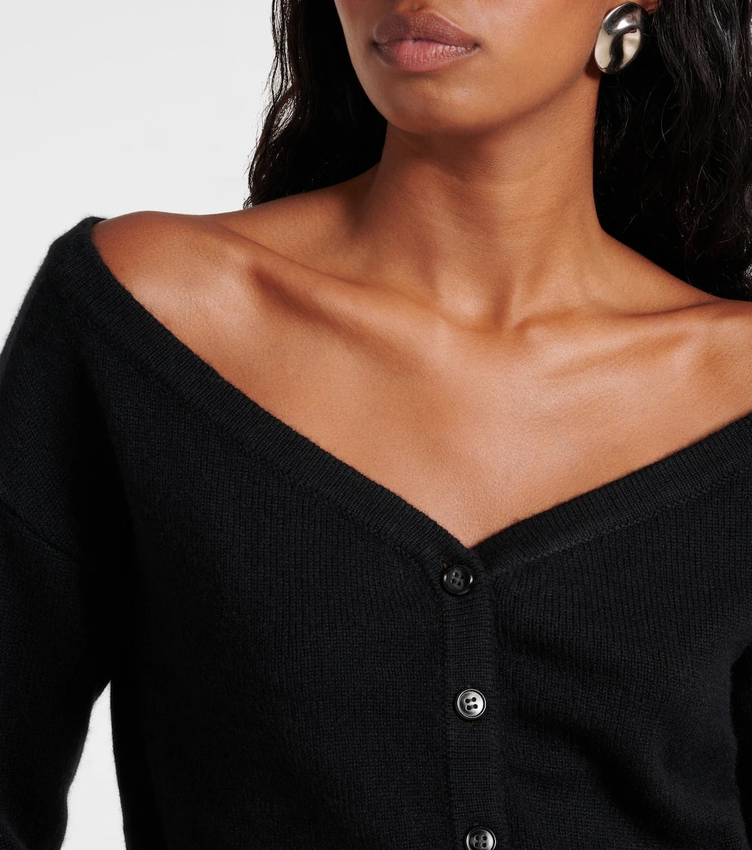 Lisa Yang - Beata off-shoulder cashmere cardigan