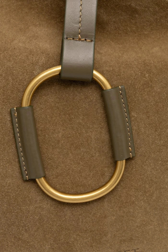Twinset süet kadın hobo çanta