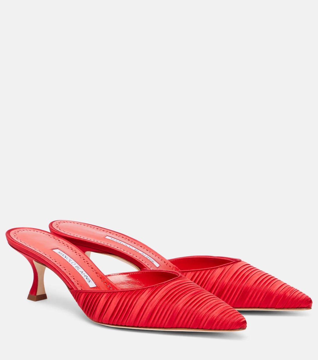 Manolo Blahnik - Carolyne 50 satin muels