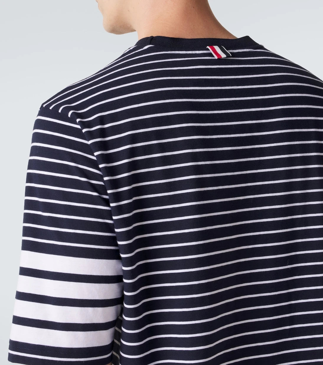 Thom Browne - 4-Bar striped cotton T-shirt