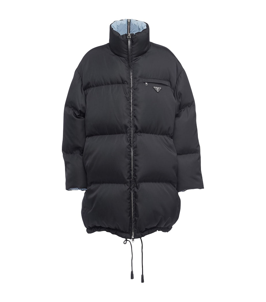 Prada Black Collared Puffer Jacket