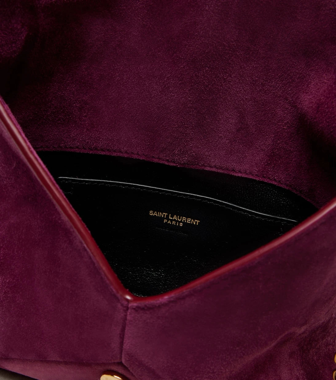 Saint Laurent - Cassandre Small suede crossbody bag