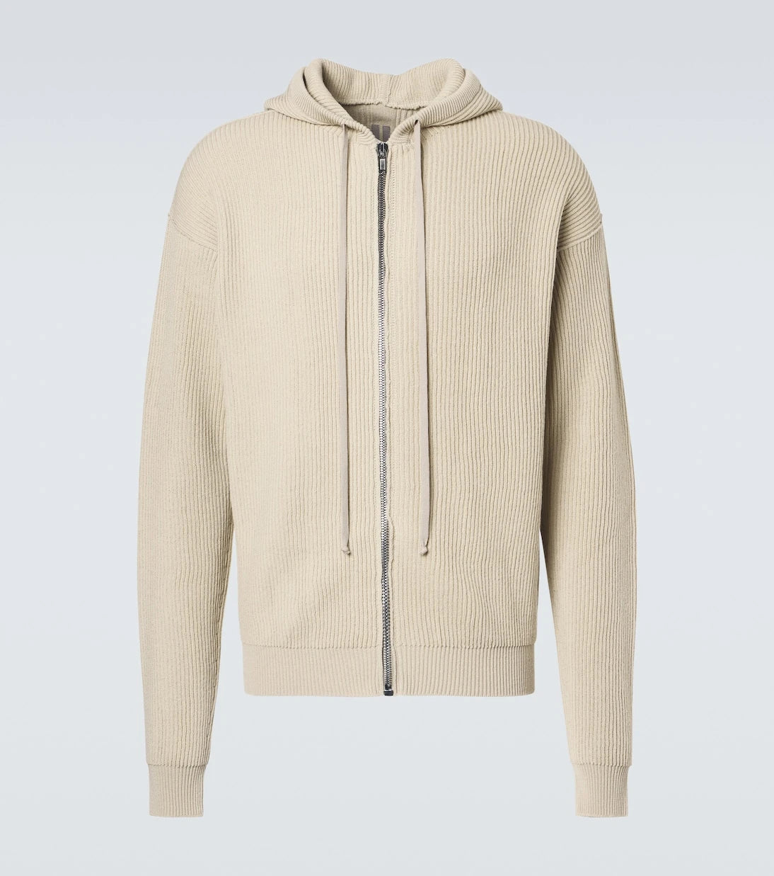Rick Owens - Ribbed-knit virgin wool hoodie