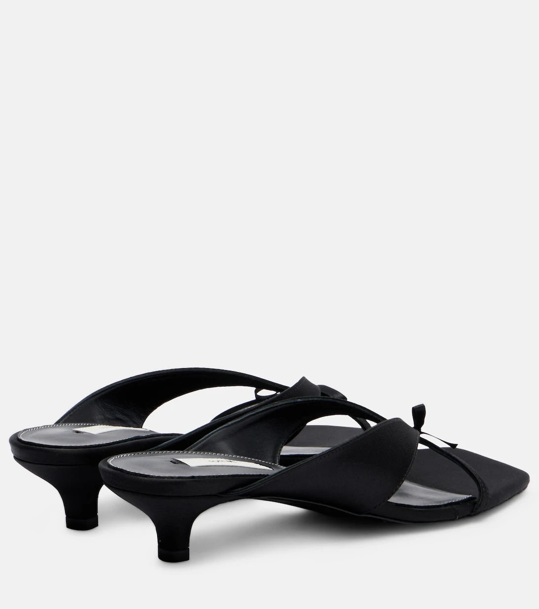 Toteme - Bow-detail satin mules