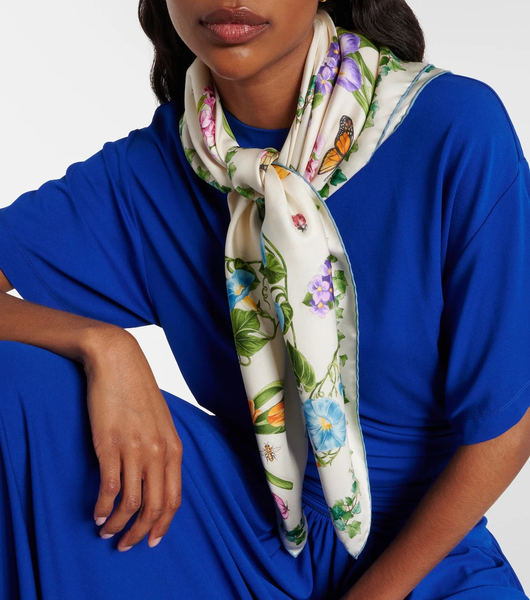 Ferragamo - Floral silk scarf
