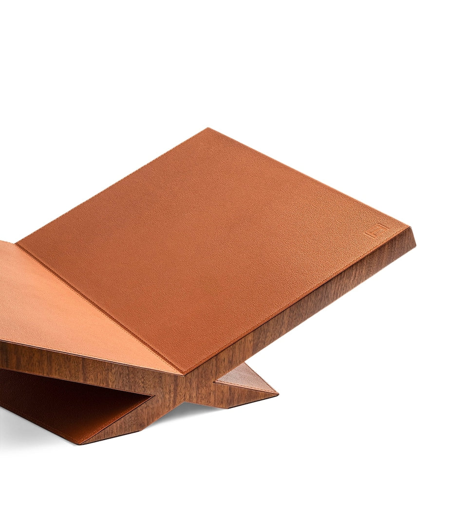 Walnut-Leather Ultimate Culture Bookstand