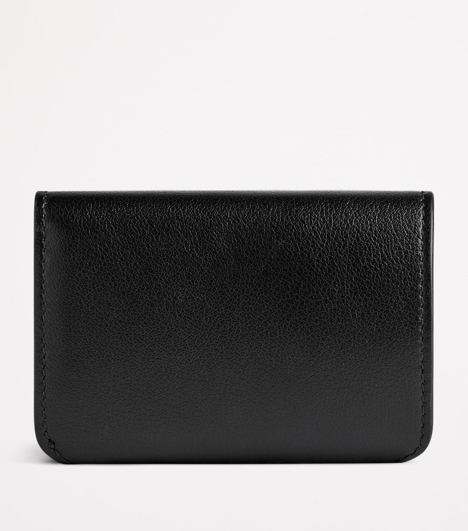 Black Mini Leather Cash 2.0 Trifold Wallet