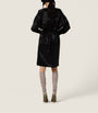 Miu Miu Black Satin Shirt Dress