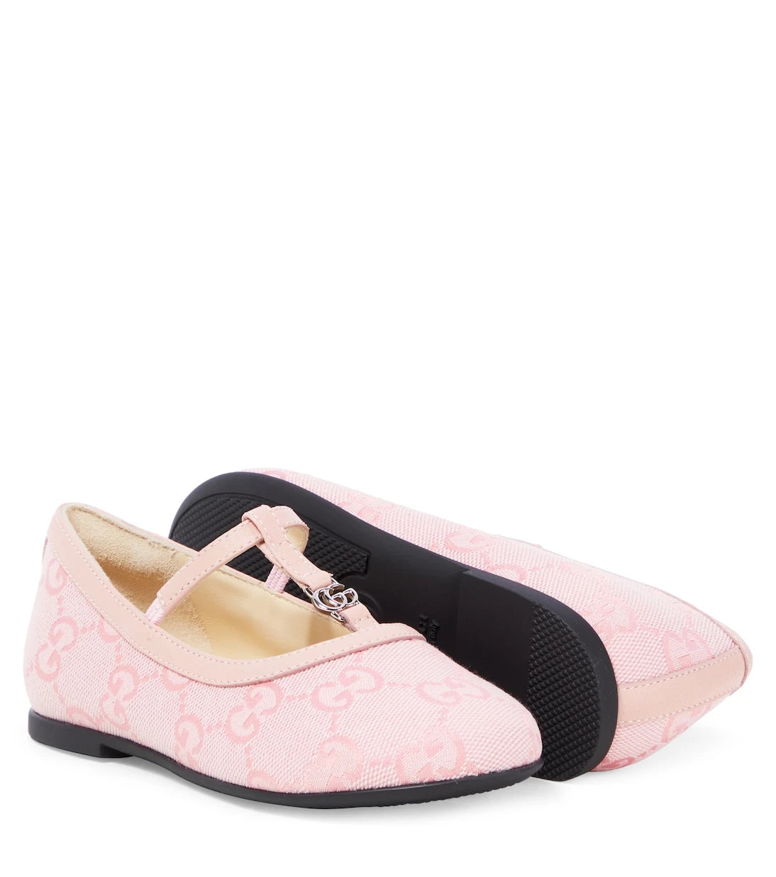 Gucci Kids - حذاء باليه GG Canvas