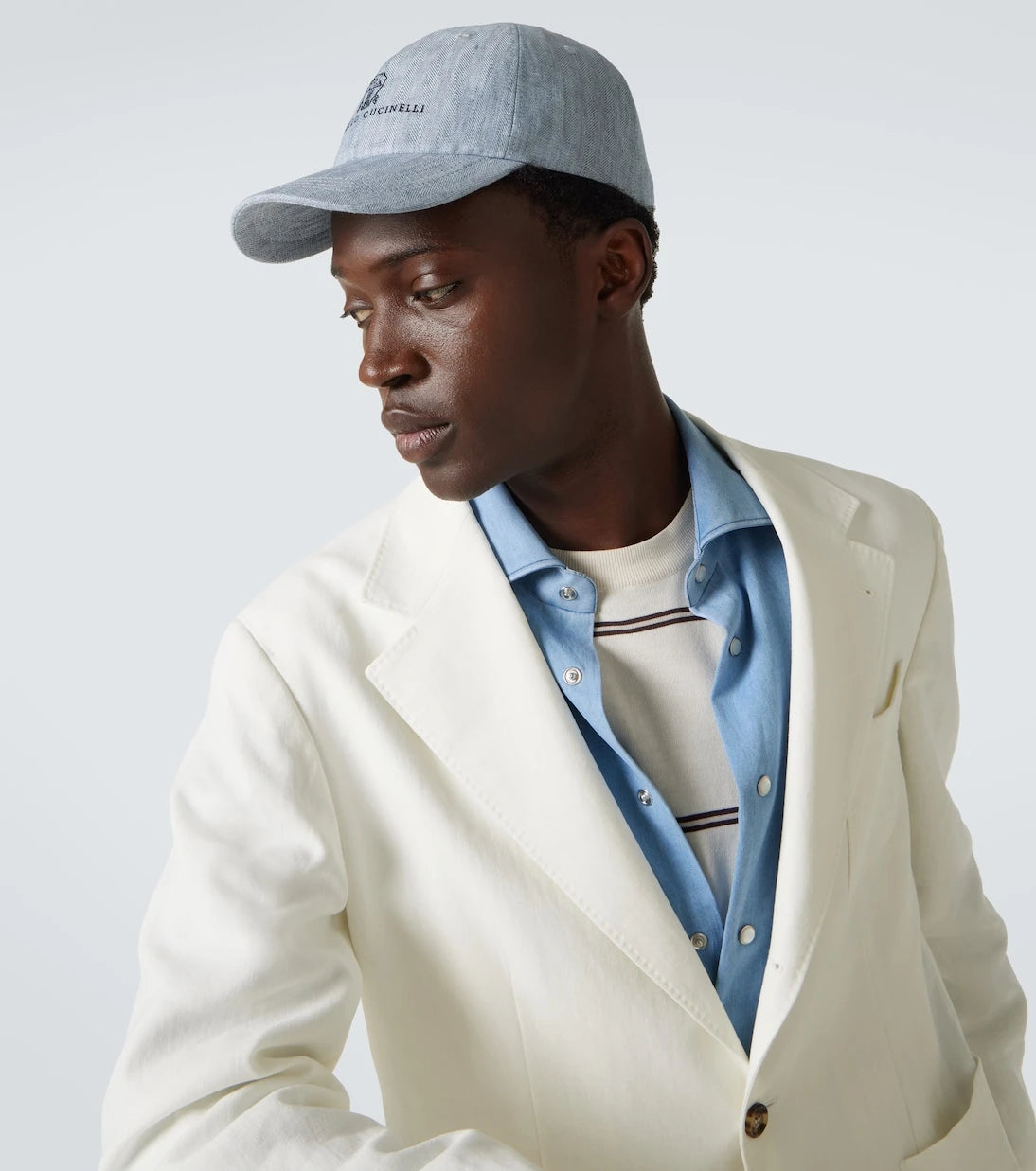 Brunello Cucinelli - Logo linen baseball cap