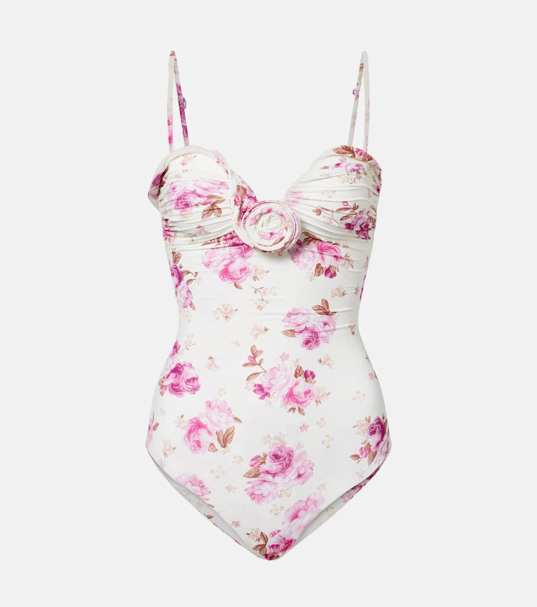 Magda Butrym - Floral ruched swimsuit