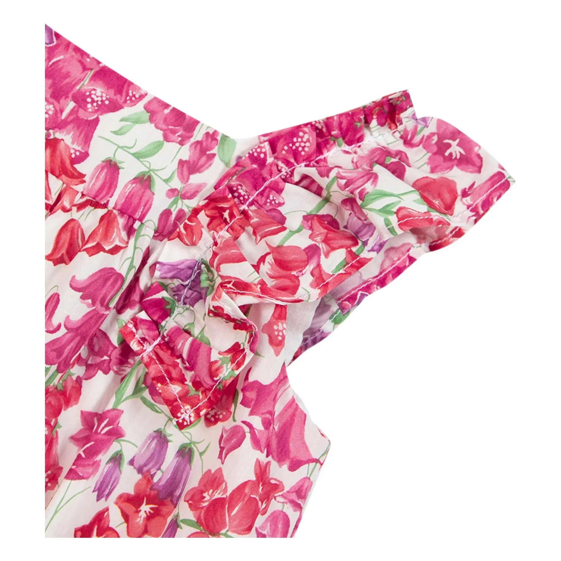Tartine et Chocolat - Liberty ruffled romper | Candy pink