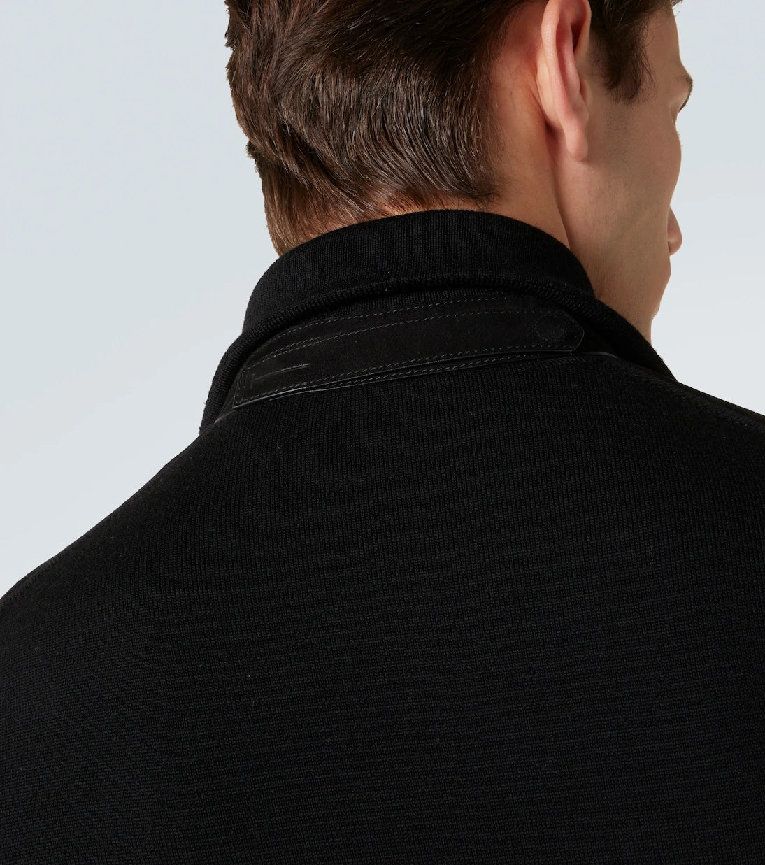 Tom Ford - Suede and wool-blend zip-up sweater