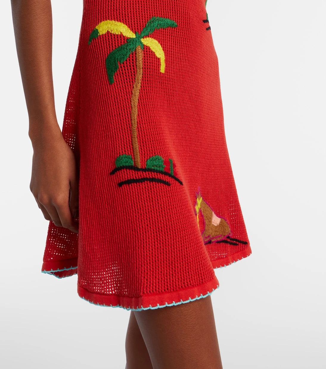 Staud - Marea embroidered cotton minidress